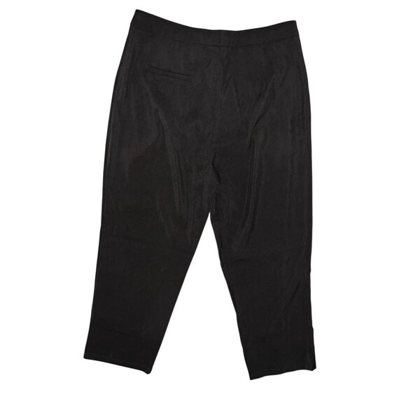 Halara High Waisted Straight Leg Drawstring Plicated Zipper Pocket Work Pants Sz - Picture 8 of 9